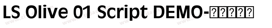 LS Olive 01 Script DEMO字体转换